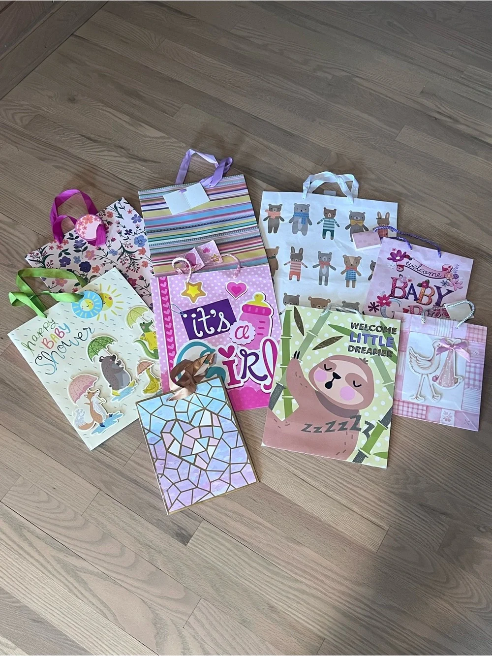 58 Assorted Multicolor Gift Bags
